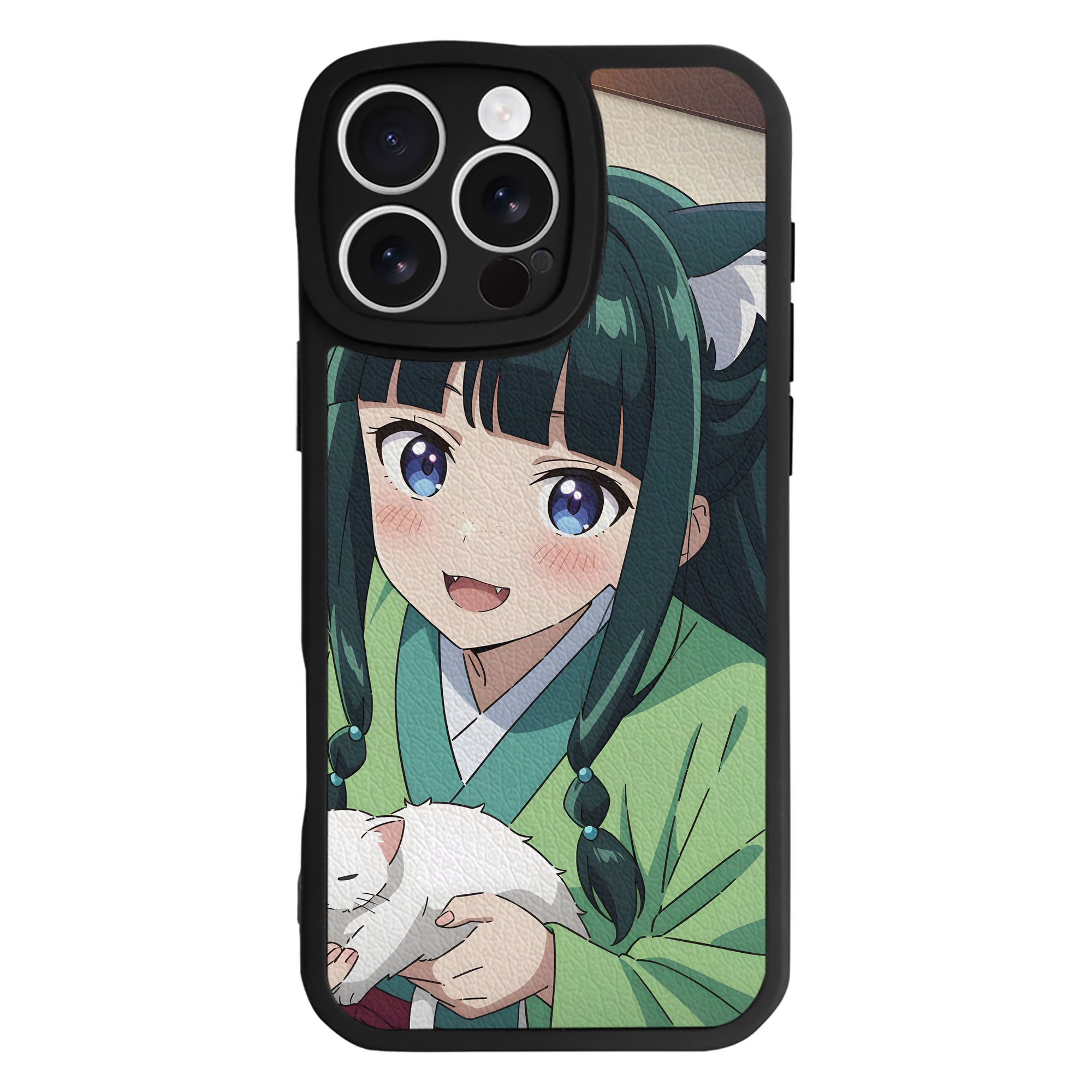 （画像用） 薬屋のひとりごと The Apothecary Diaries 【iPhone 16シリーズ対応】シリコンスマホケース（レザー調） 材質：シリコン